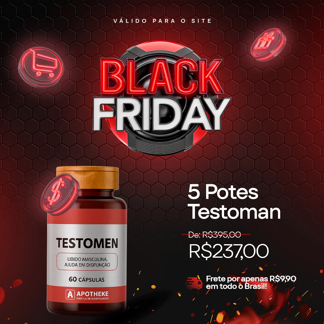 BLACK FRIDAY - 5 UNIDADES DE TESTOMAN