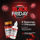 BLACK FRIDAY - COMPRE 3 TESTOMAN + 1 MINOXIDIL TOPICO POR 216,90